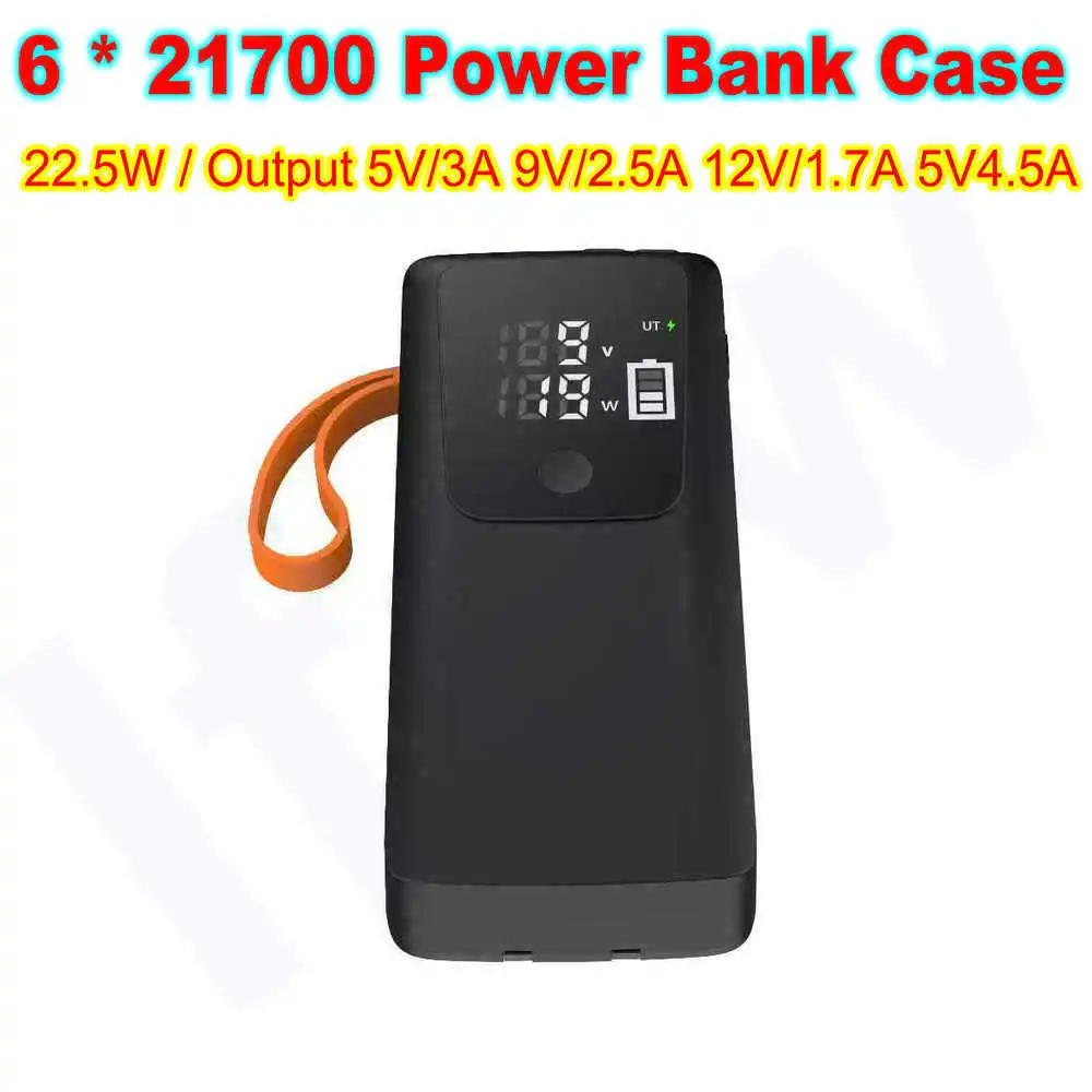 Battery Case Storage - 21700 バッテリーケース パワーバンクハウジング DIY シェルホルダー 取り外し可能