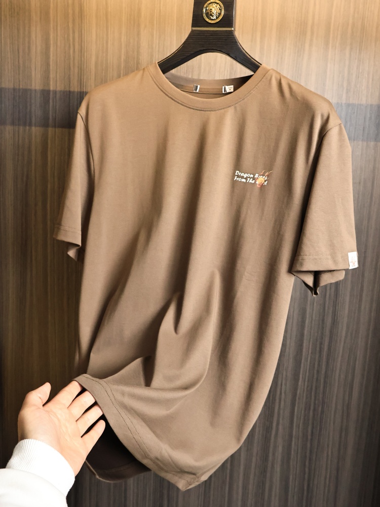 Cotton Wick Organic - アイスセンセーションテックコットンメンズTシャツ夏用通気性吸湿性ソフトファッショナブルなラウンドネック半袖トレンディ