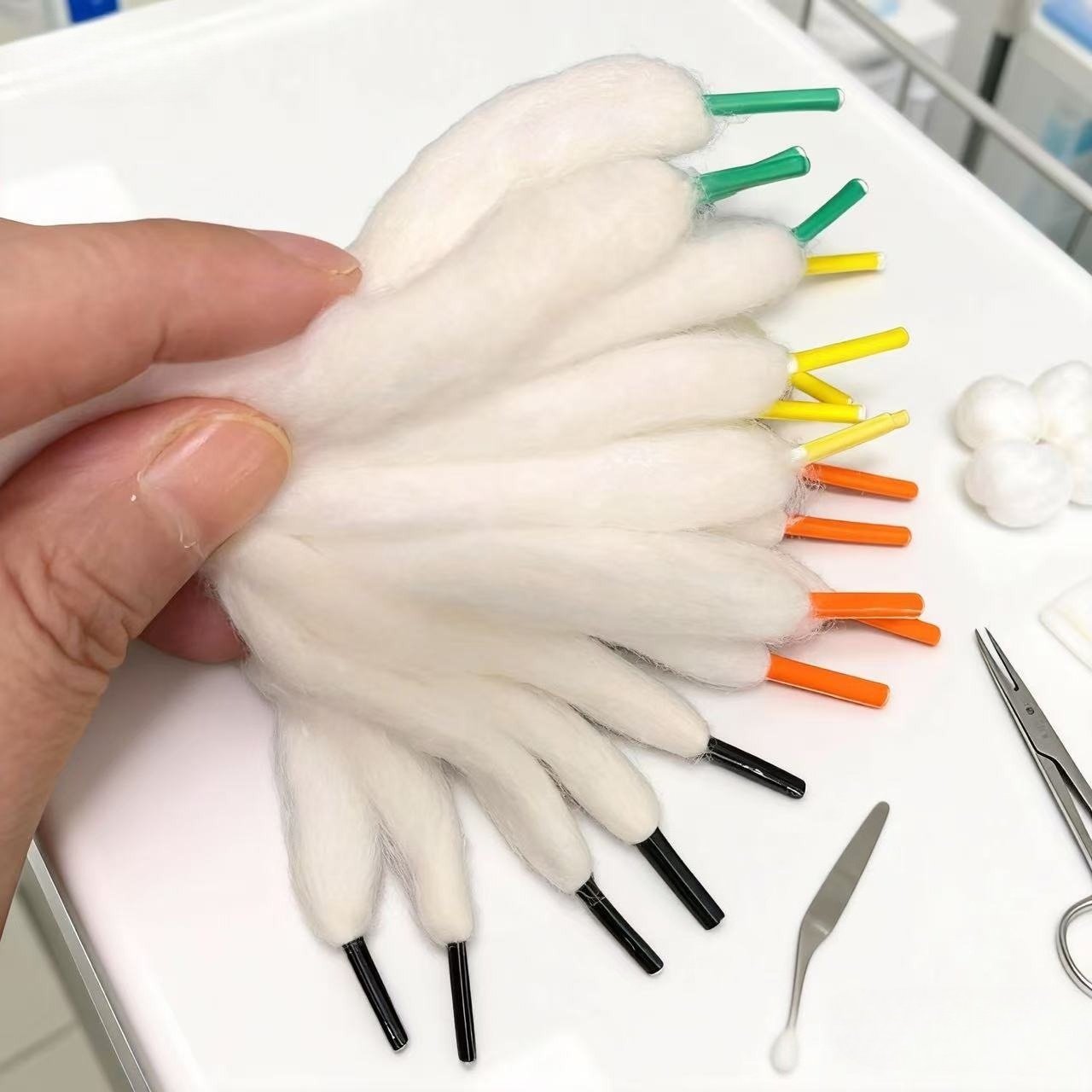 Cotton Wick Organic - 3.0/2.5mm プラスチックヘッド オーガニックコットン 高品質ウール ベーコン芯入り