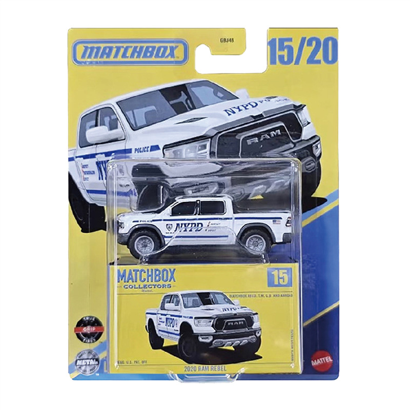 Battery Case Storage - オリジナル マテル マッチボックス 1/64 NYPD 2020