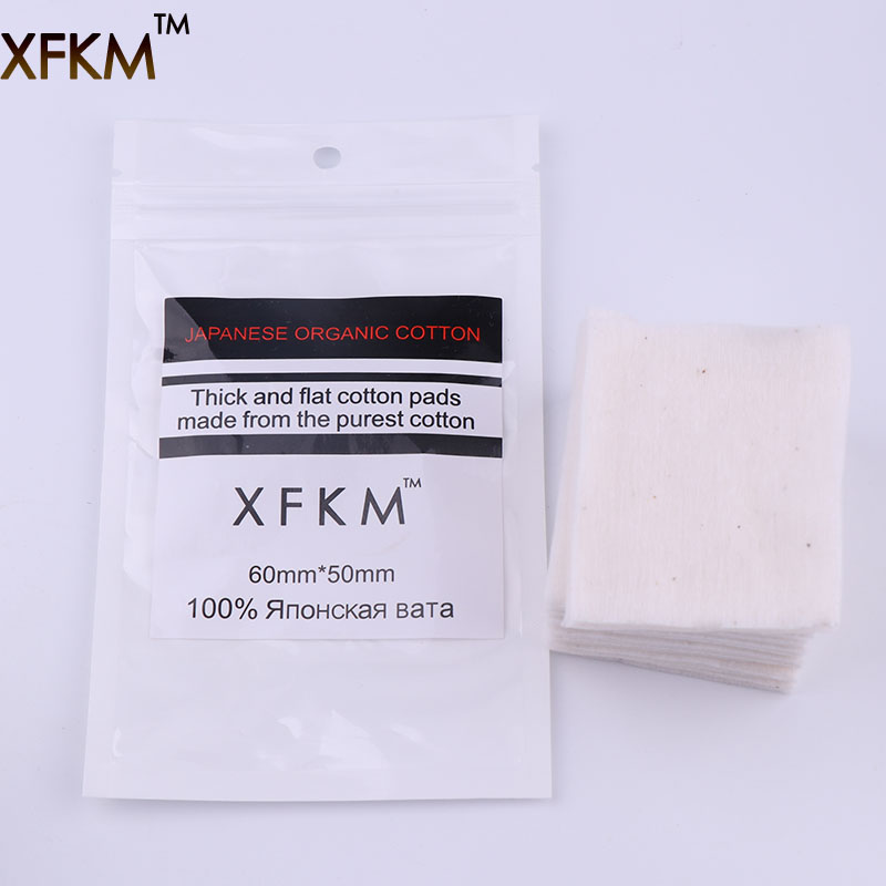 Cotton Wick Organic - Xfkm-オーガニックコットン,10個/20個パック,Rdaスプール用,ウィック,DIY,ヒートワイヤーコイル,オーガニックピュアコットン