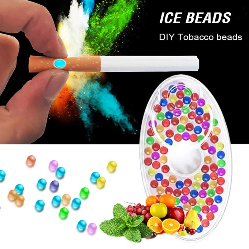Smoking & Vaping Accessories - 100個入りフレッシュフルーツフレーバーメンソールスモークカプセル ミントバーストビーズ シガレットエクスプロージョンポップ タバコフィルターブラシボール 喫煙ツール