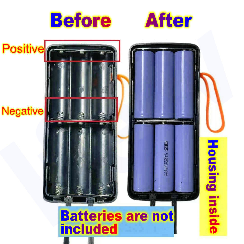 21700 バッテリーケース パワーバンクハウジング DIY - Battery Case Storage のレビューと価格