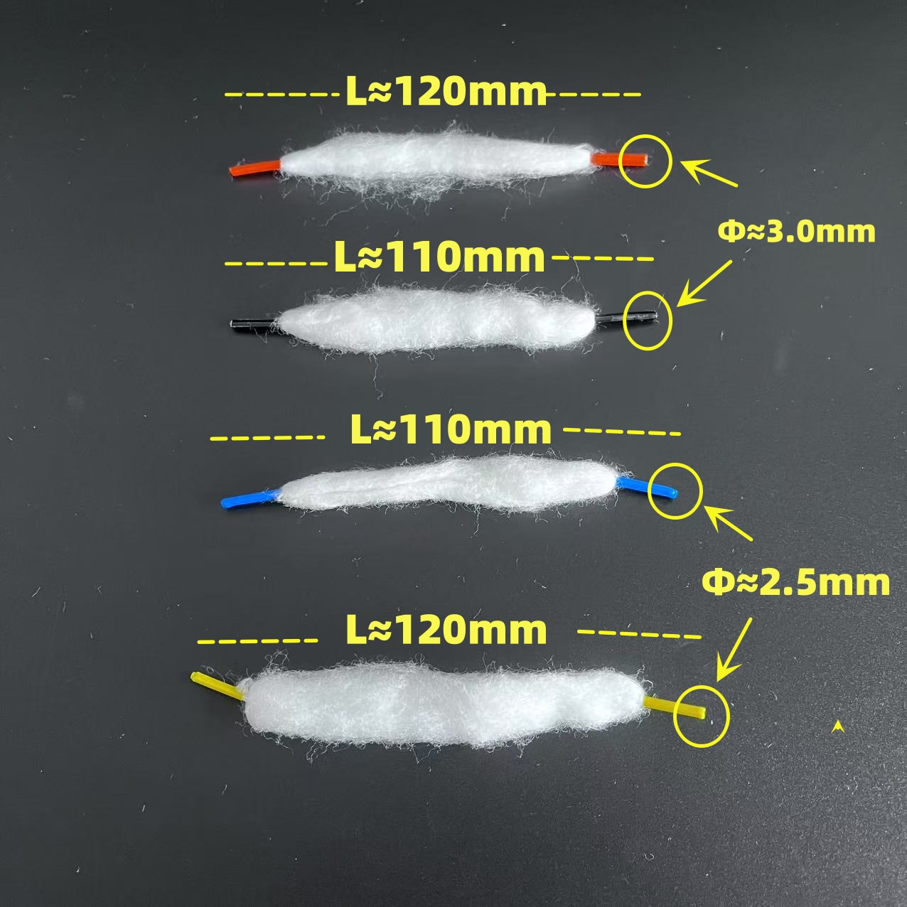 3.0/2.5mm プラスチックヘッド オーガニックコットン - Cotton Wick Organic のレビューと価格
