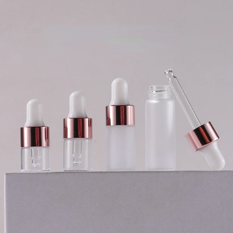 ポータブルゴールドガラスフロストボトル,トラベルエッセンシャ - Juice Bottle Dropper のレビューと価格