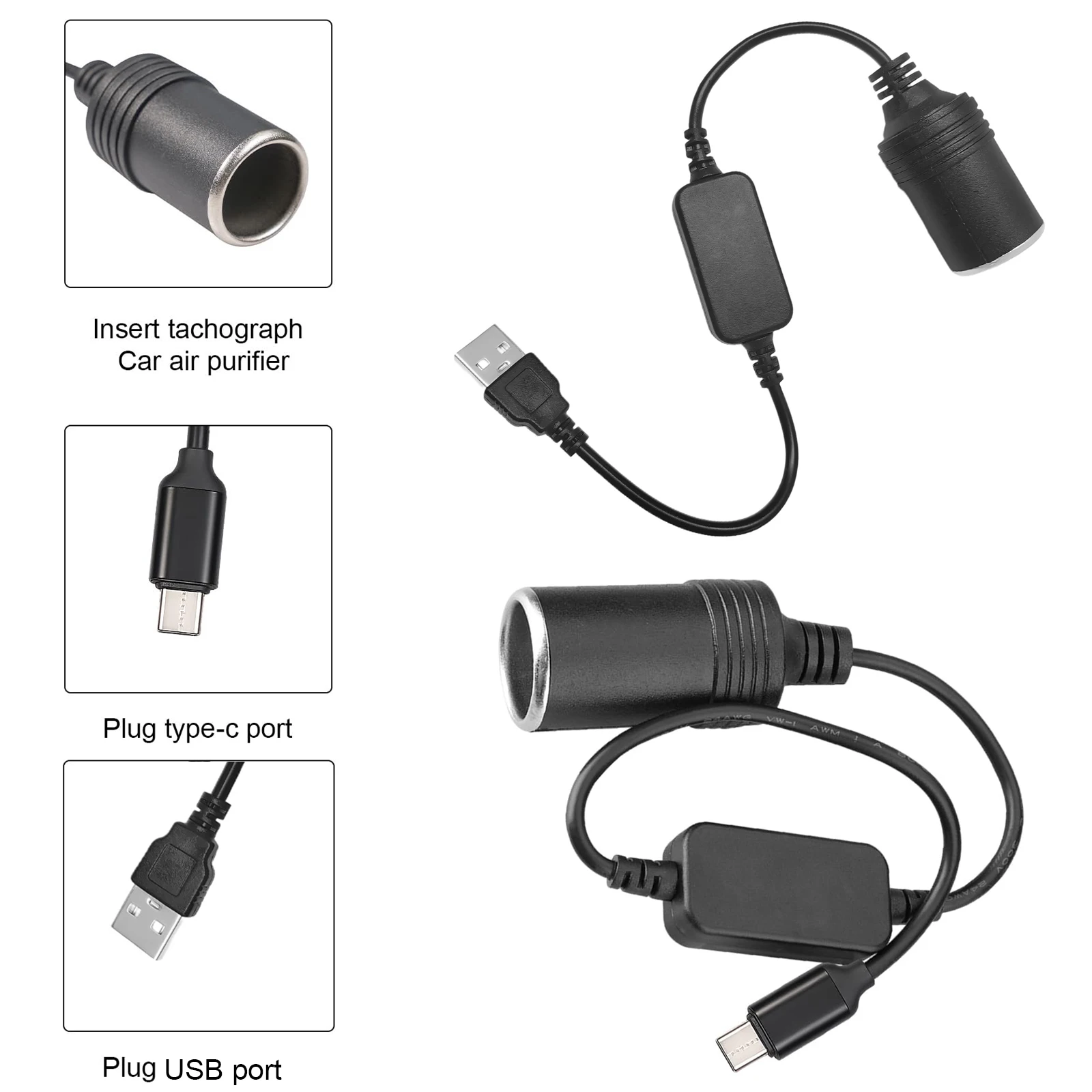 5V から 12V シガーライターソケットタイプ C USB - Accessories Experts Vape のレビューと価格