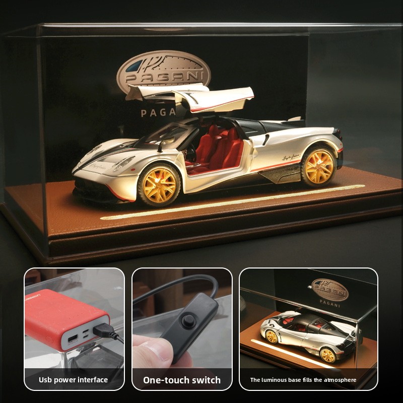 アクリルディスプレイボックス ライト付き 1:24 合金車モ - Battery Case Storage のレビューと価格