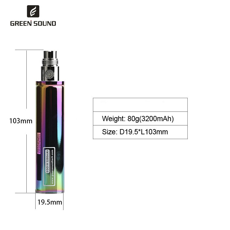 GS Ego 3 III 3200mAh バッテリー ベイプ - Vape Accessory のレビューと価格