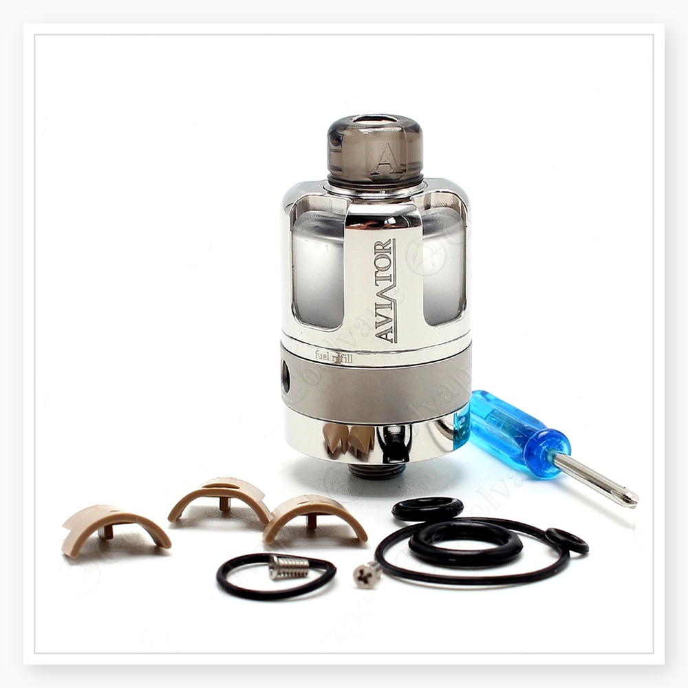 アビエイタースタイル RTA ベイプアトマイザー - 3.5 - Vaping Air のレビューと価格