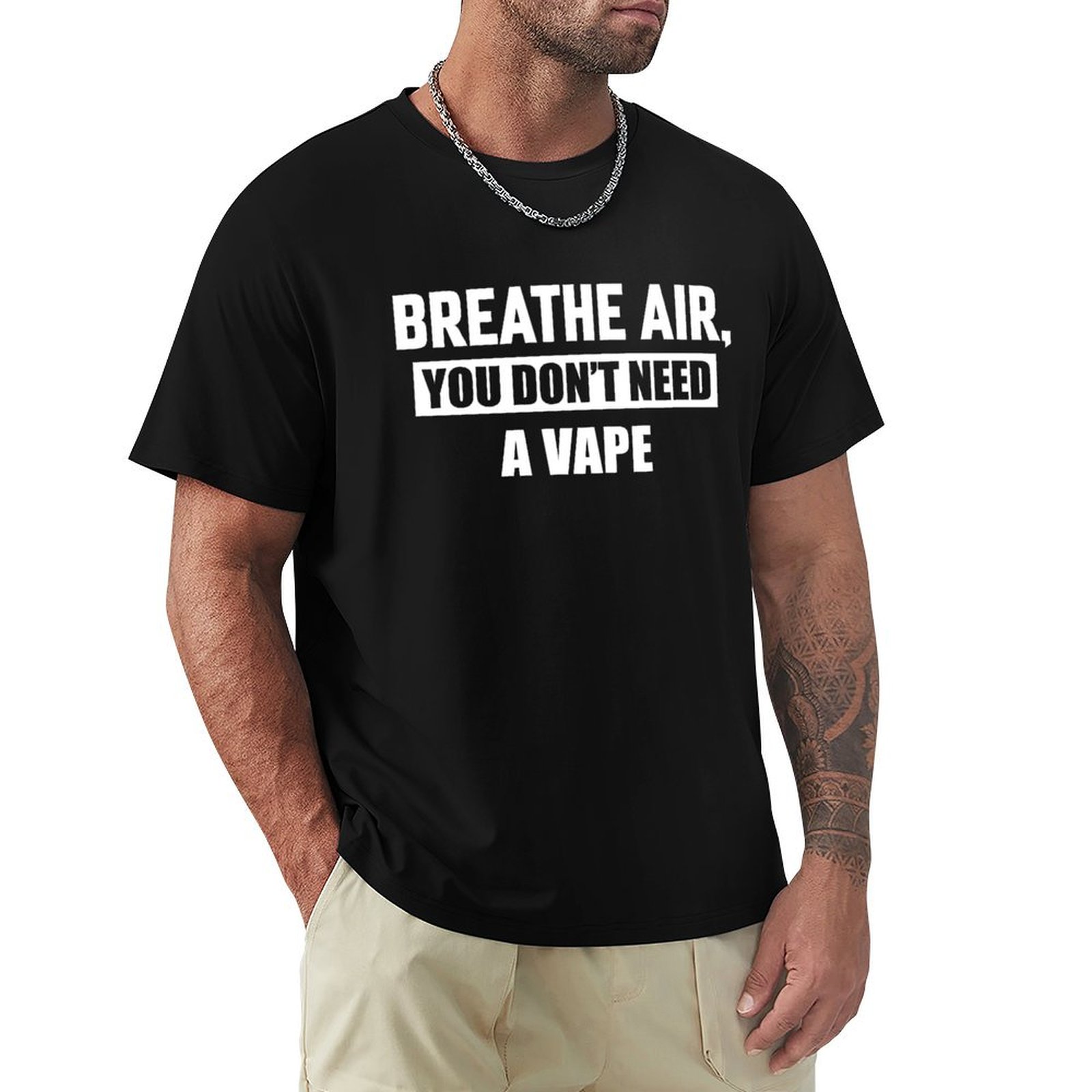 空気を吸おう、ベイプはいらない Tシャツ ホリデーアウトドア - Vaping Air のレビューと価格