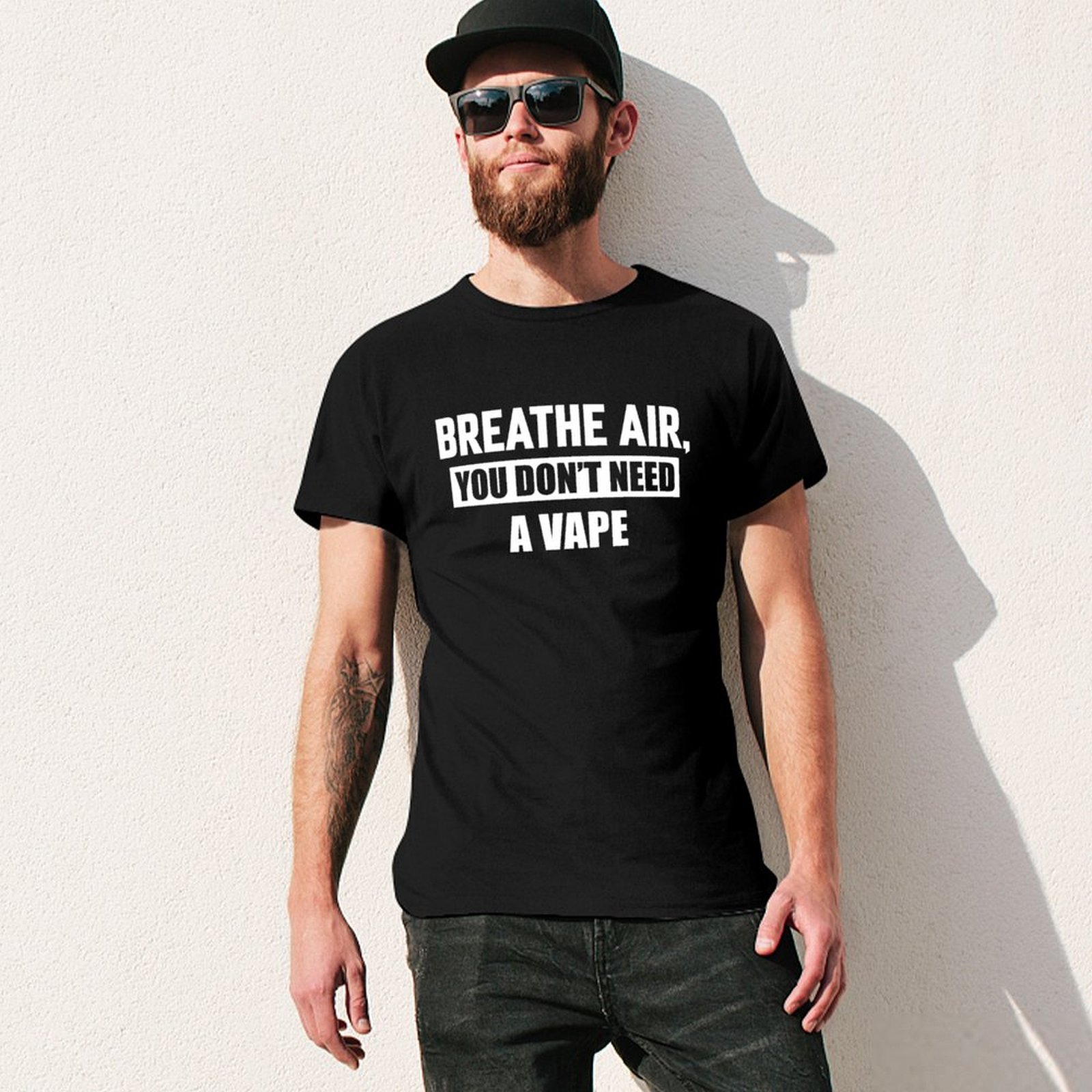空気を吸おう、ベイプはいらない Tシャツ ホリデーアウトドア - Vaping Air のレビューと価格