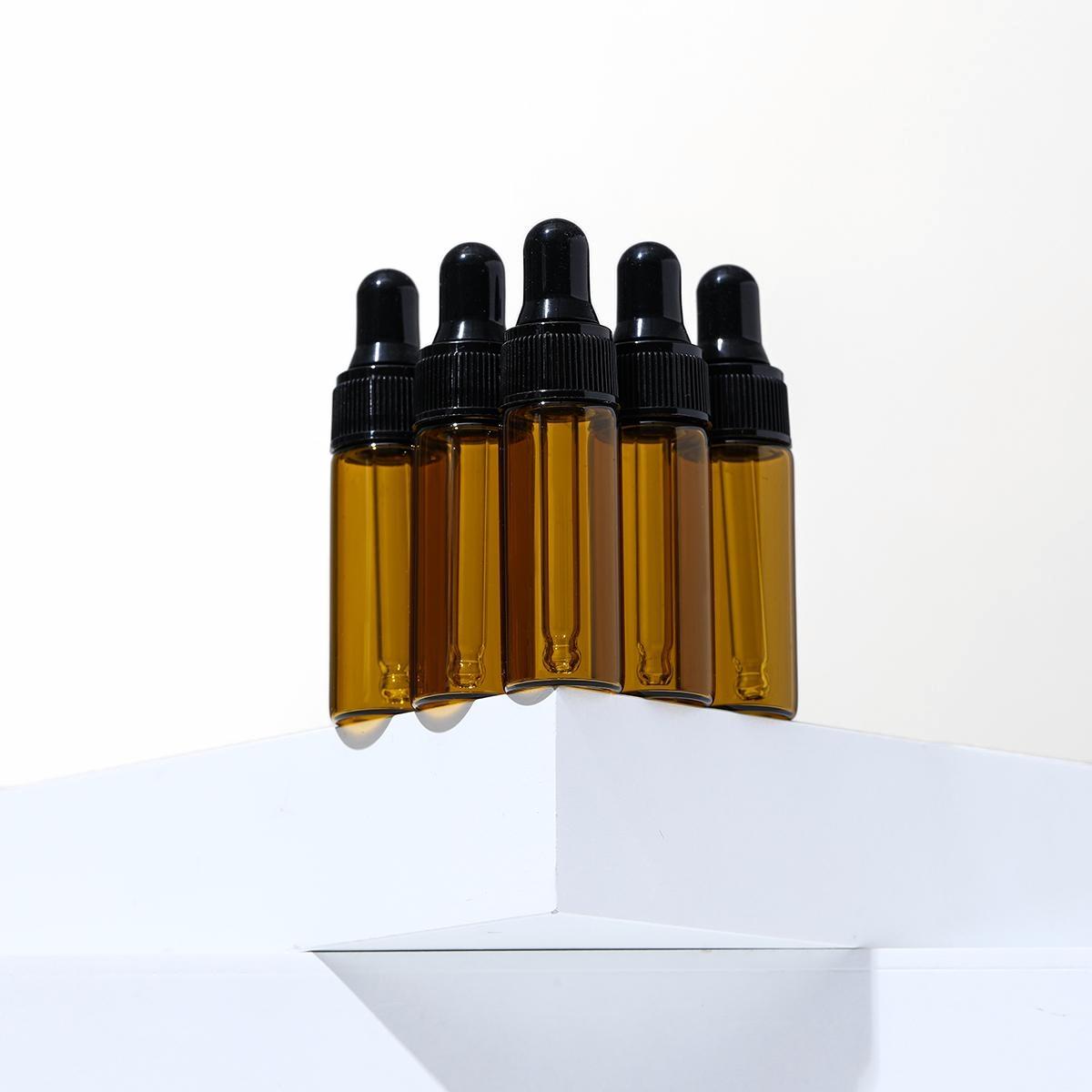 10個 ダークアンバーガラスドロッパーボトル 1ml 2ml - Juice Bottle Dropper のレビューと価格