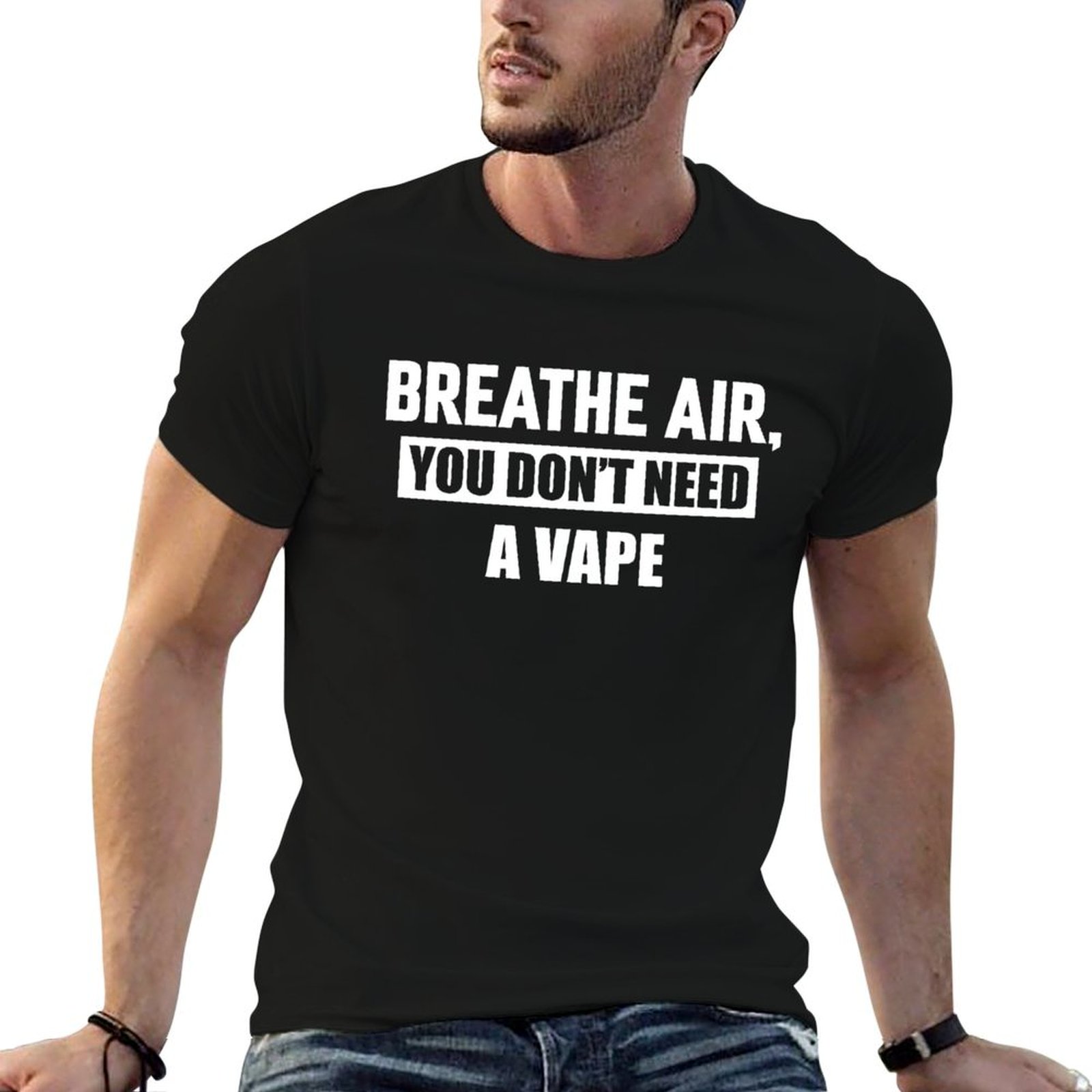 空気を呼吸してください、電子タバコは不要です Tシャツ 汚れ - Vaping Air のレビューと価格