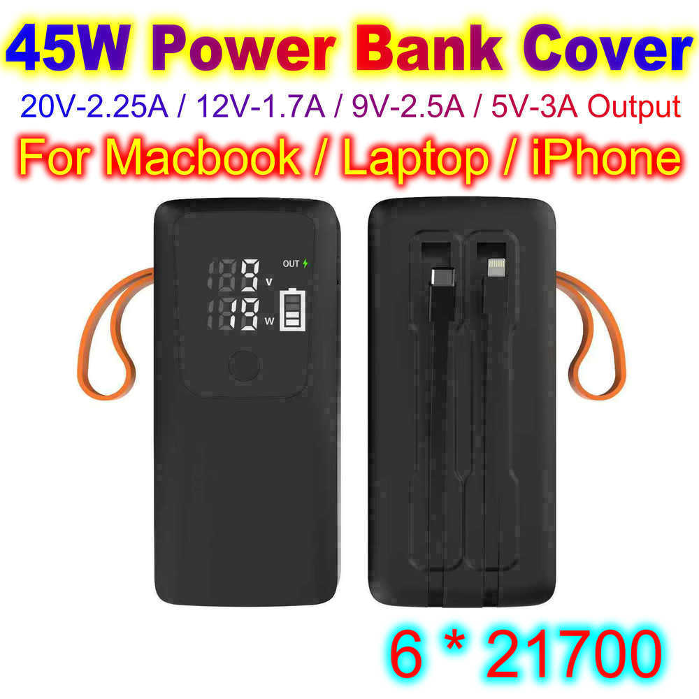 45 ワットパワーバンクシェル 21700 バッテリーケース - Battery Case Storage のレビューと価格